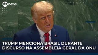 Trump elogia Lula em discurso na ONU e diz que vai encontrá-lo semana que vem | #SBTNews