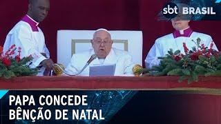 Papa Francisco faz apelo pela paz na tradicional bênção de Natal no Vaticano | SBT Brasil (25/12/24)