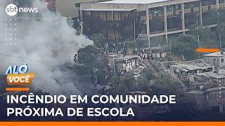Incêndio destrói casas e barracos em comunidade na Brasilândia, zona norte de SP | #AloVoce