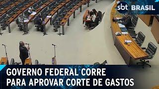 Governo Federal corre para aprovar corte de gastos | SBT Brasil (04/12/24)