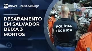 Prédio desaba em Salvador e deixa 3 mortos | #NewsDomingo