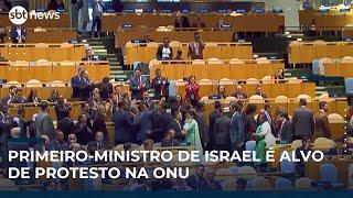Delegações deixam Assembleia Geral antes de discurso de Netanyahu na ONU | #SBTNews