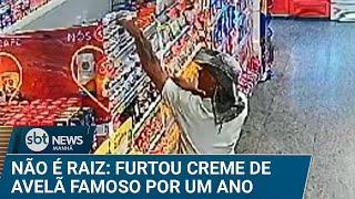 Homem é preso furtando famoso creme de avelã em supermercado por um ano | #SBTNews Manhã (20/03/25)