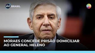 Moraes concede prisão domiciliar humanitária para Augusto Heleno | #SBTBrasil