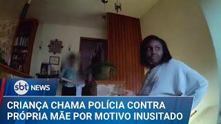 Criança liga para polícia e pede que mãe seja presa por ter comido seu sorvete | #SBTNews (11/03/25)