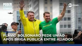 Flávio Bolsonaro pede união entre aliados: "Gostaria de contar com 'todes'" | #PoderExpresso