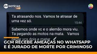 "Tá atrasando nós": Bandidos enviam ameaças de morte para GCM  | #SBTNotícias