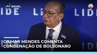 Em Roma, Gilmar Mendes comenta condenação de Bolsonaro: “resiliência institucional”
