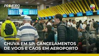Aeroporto de Congonhas (SP) amanhece lotado após cancelamento de voos | #PrimeiroImpacto
