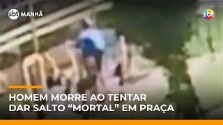 Homem morre após tentar dar salto “mortal” em praça de Goiânia | #SBTManhã