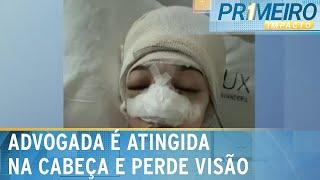 Advogada perde visão após ser atingida na cabeça por paralelepípedo | Primeiro Impacto (18/12/24)