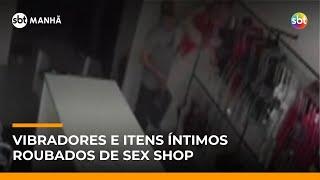 Ladrão furta vibradores e itens íntimos de sex shop no interior de SP | #SBTManhã