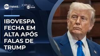 Ibovespa sobe após Trump sinalizar possível fim da guerra | #JornaldoSBTNews