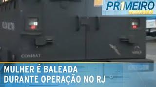 Mulher é baleada em operação; dois policiais também ficaram feridos