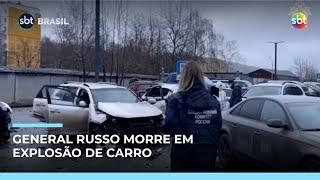 General russo é morto em explosão de carro-bomba em Moscou | #SBTBrasil