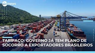 Governo tenta reverter tarifaço, mas já tem plano de socorro para exportadores pronto | #SBTBrasil