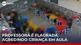 Professora é demitida após agredir criança de 4 anos durante aula | #SBTNoticias