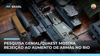 Pesquisa mostra que 72% dos moradores do RJ rejeitam ampliação do acesso a armas