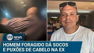 Foragido com ficha criminal extensa agride ex-companheira após festa | #SBTNews Manhã (18/03/25)