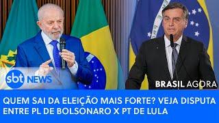 ▶️ Brasil Agora | Quem sai da eleição mais forte? Veja disputa entre PL de Bolsonaro X PT de Lula