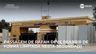Passagem de Rafah deve reabrir e permitir saída de palestinos de Gaza | #NewsDomingo