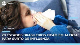 Surto de influenza A lota hospitais e decreta emergência em saúde pública | SBT Brasil (24/05/25)