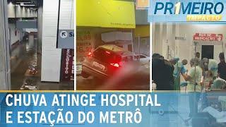 Fortes chuvas no DF atingem hospital e estação de metrô | Primeiro Impacto (25/11/24)