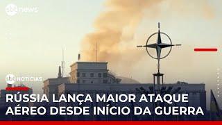Rússia ataca sede do governo ucraniano em maior ofensiva noturna a Kiev | #SBTNotícias