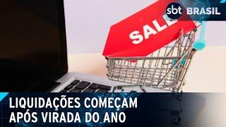 Lojas anunciam liquidações para queima de estoques de dezembro | SBT Brasil (03/01/25)