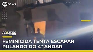 Autor de feminicídio tenta fugir após matar mulher e se finge de morto | #PrimeiroImpacto