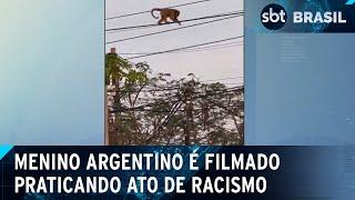 Menino argentino é filmado praticando ato de racismo contra Vinícius Júnior