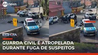 Motociclista atropela GCM durante operação em baile funk no ABC Paulista | Tá na Hora (05/05/25)