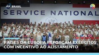França e Alemanha ampliam serviço militar em meio à tensão com Rússia  | #SBTBrasil
