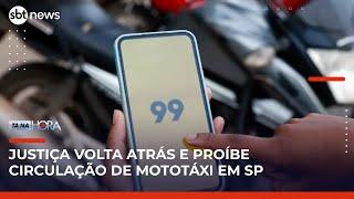 Justiça volta a proibir serviço de mototáxi por aplicativo em SP | Tá na Hora (16/05/25)