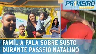 Cabeça presa em grade no Ibira: família fala sobre passeio e susto | Primeiro Impacto (24/12/24)