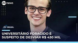 Universitário está foragido por suspeita de desviar recursos de associação no RS | #SBTBrasil