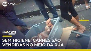 Comércio ilegal de carne no centro de SP expõe risco à saúde pública | Primeiro Impacto (14/05/25)