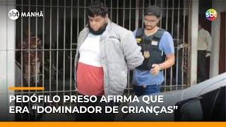 Preso por aliciar menores diz que interpretava personagem “dominador de crianças” | #SBTManhã