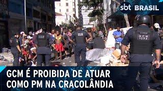 Justiça de SP proíbe a GCM de atuar como PM na Cracolândia | SBT Brasil (25/06/24)