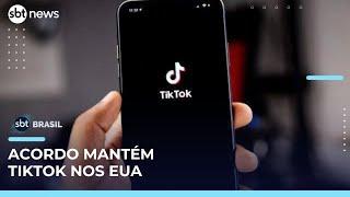 China e EUA fecham acordo para manter TikTok funcionando nos Estados Unidos | #SBTBrasil 