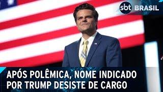 Indicado de Trump para ser procurador-geral desiste do cargo | SBT Brasil (21/11/24)