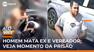 Veja momento da prisão de homem que matou ex e vereador no Piauí | #AloVoce