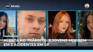 Acidentes em SP deixam 7 jovens mortos e expõem imprudência no trânsito