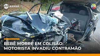 Bebê de 4 meses morre em acidente; motorista admitiu que ingeriu bebida alcoólica | #SBTManhã