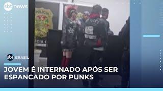 Estudante é espancado por grupo punk em São Caetano do Sul (SP) | #SBTBrasil 