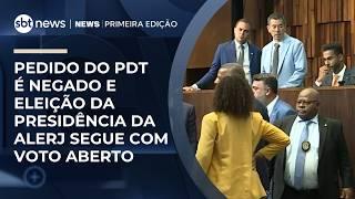 Pedido do PDT é negado e eleição da presidência da Alerj segue com voto aberto | #NewsPrimeiraEdição