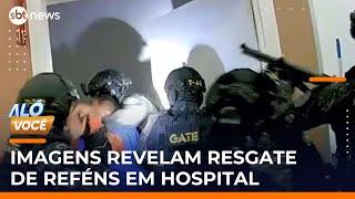 Imagens de câmeras acopladas mostram resgate de reféns em hospital da Grande SP | #AloVoce