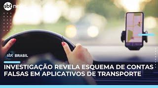 Venda de perfis falsos em apps de transporte facilita atuação de motoristas irregulares | #SBTBrasil
