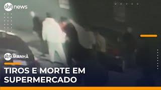 Homem é morto a tiros após briga em estacionamento de supermercado | #SBTManhã