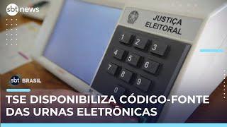 TSE abre código-fonte das urnas eletrônicas a um ano das eleições de 2026 | #SBTBrasil